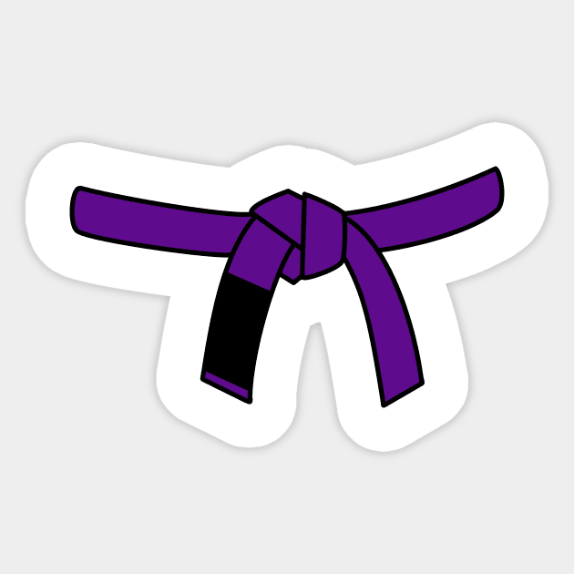 Brazilian Jiu Jitsu (BJJ) Purple Belt Sticker by idlei